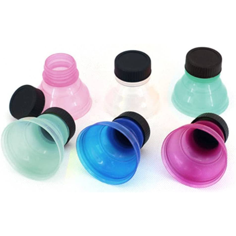 Assortment of FizzSeal toppers, drink can covers you can unscrew and drink through