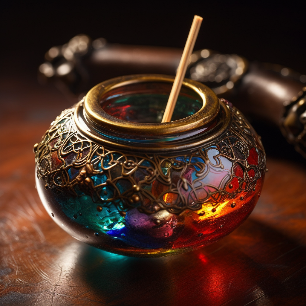 Colourful incense burner
