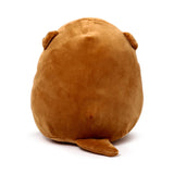 Back view of a brown Adoramals Henry the Otter plush toy, showing its plump body, small ears, and tail.
