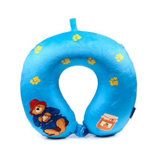 Relaxeazzz Plush Memory Foam Travel Pillow - Paddington Bear