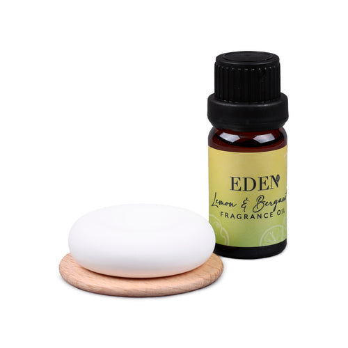 Gypsum Stone Diffuser & Oil Set - Lemon & Bergamot