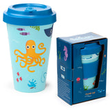 Recycled RPET Travel Mug 400ml - Splosh Sealife