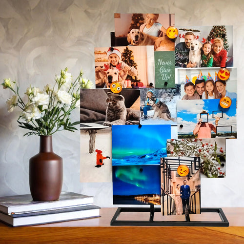 Deco Rack Photo Display Board - clip on photos, notes, inspiring elements