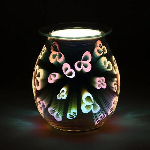Light Up Electric Oil & Wax Burner - 3D Flower Petal