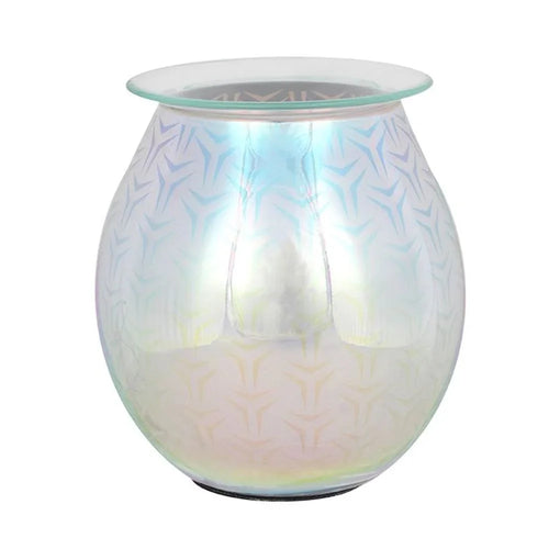 Light Up Electric Oil & Wax Burner - 3D Geometric  Design
