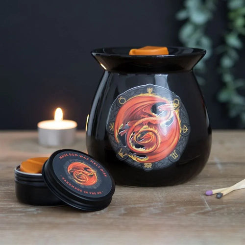 Beltane Wax Melt Gift Set - Burner & Wax Melt featuring Beltane - Designed by Anne Stokes