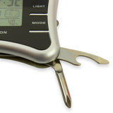 Clock weather station with survival tools - further view - Pocket Weather Station Outdoor Survival Kit