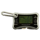 Weather display on the Pocket Weather Station Outdoor Survival Kit