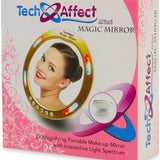 Mini 'Magic' Mirror - 2x Magnifying Mirror With Interactive Light Spectrum